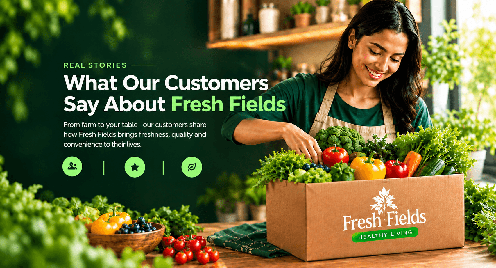 What our customers say about Fresh Fields - real stories from real customers