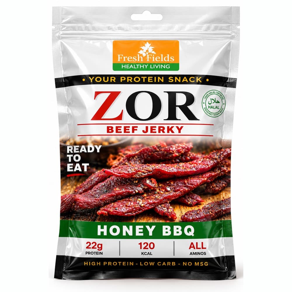 Zor Beef Jerky – Honey BBQ Flavour